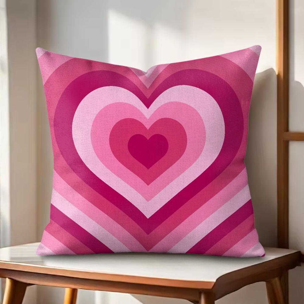 

Sweet Love Cushion Cover Natural Linen Organic Fabric DoubleSided Printing Couch Pillow Covers Home Decor 30x30cm