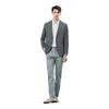 Septwolves Men's Slim Fit Flat Lapel Suit Jacket