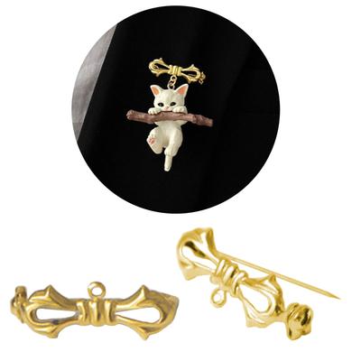 5 Pcs Vintage Elegant All-matched Suit Brooch Pin Niche Design Bowknot Metal Jewelry Accessories Wedding Banquet Gift