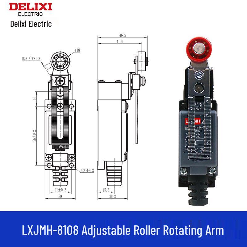 DELIXI LXJM S8108 Roller Limit Switch Replacement for LXJM1