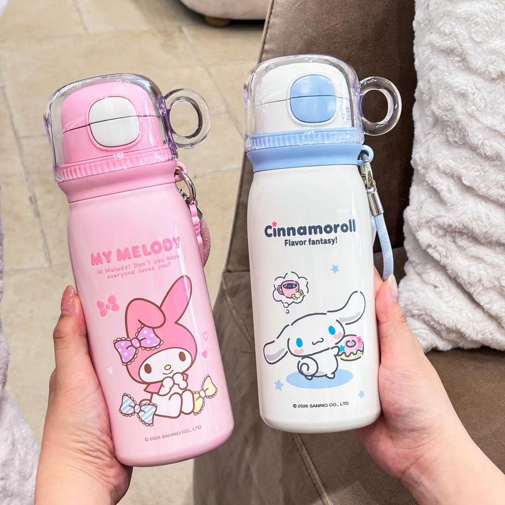 Sanrio Kids Stainless Steel Cartoon Thermos Cup - Cute, Portable, Direct Drink Design