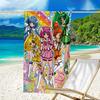 1pc Pretty Cure1 Beach Towel, Beach and Seaside Swimming Pool Equipment, Fashion Pattern, Rectangular, Travel Essentials