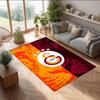 Galatasaray Fußball Aufdruck Flanell Teppich rutschfest weich Polyester Boden Teppich Indoor Dekor Matte für Schlafzimmer Wohnzimmer Sofa