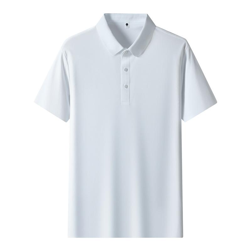 Dynamic Pearl Ice Loose Summer Women's Business Short-sleeved Lapel Short-sleeved T-shirt Polo Shirt Advertising Shirt Ice Silk