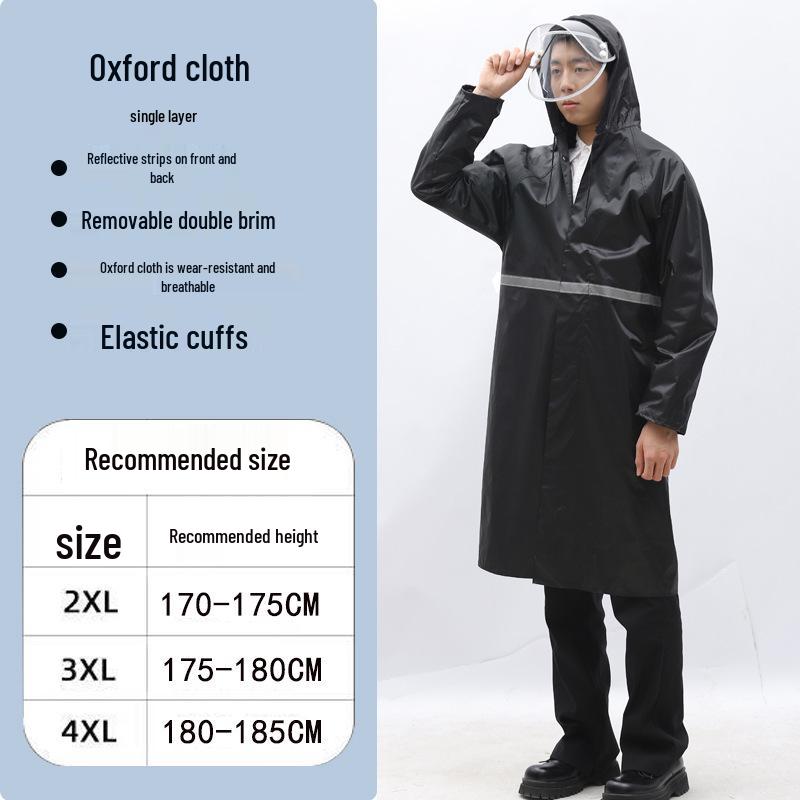 Новый стиль непромокаемый плащ на все тело: Прочный, Светоотражающий, Утолщенный для рыбалки на открытом воздухе 4XL