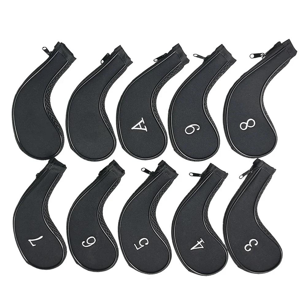 For Golf Sport About 10*19cm Iron Covers Easy To Use Structure Fits Standard Golf Clubs Lightweight And Portable