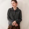 Women's High Neck Cashmere Sweater - Thick, Loose, and Casual Pullover