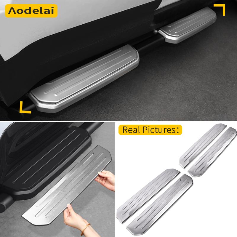 2Pcs Side step cover stainless steel panel protection cover plate for Land Rover Defender 90 110 130 2020-2025 Car Accessories