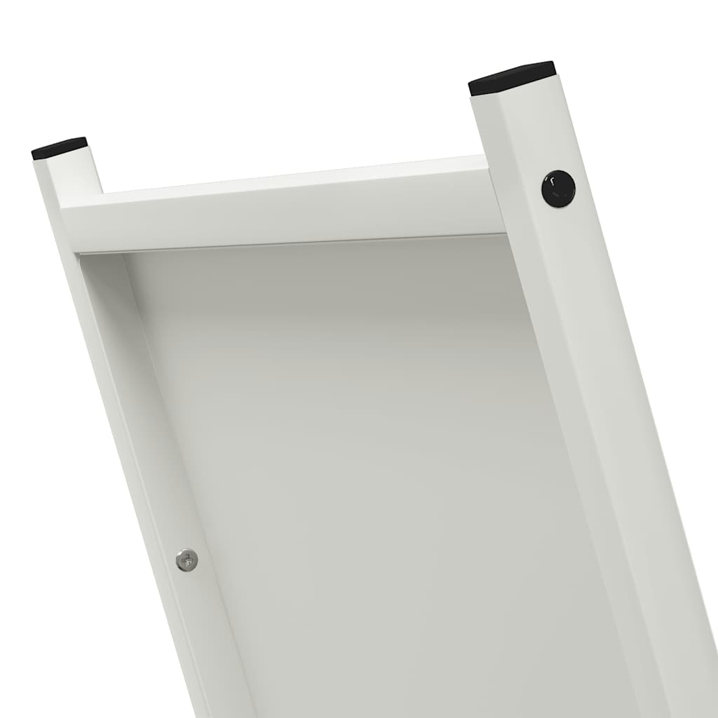 Firewood Rack White 69.5 x 35 x 81 cm Cold Rolled Steel