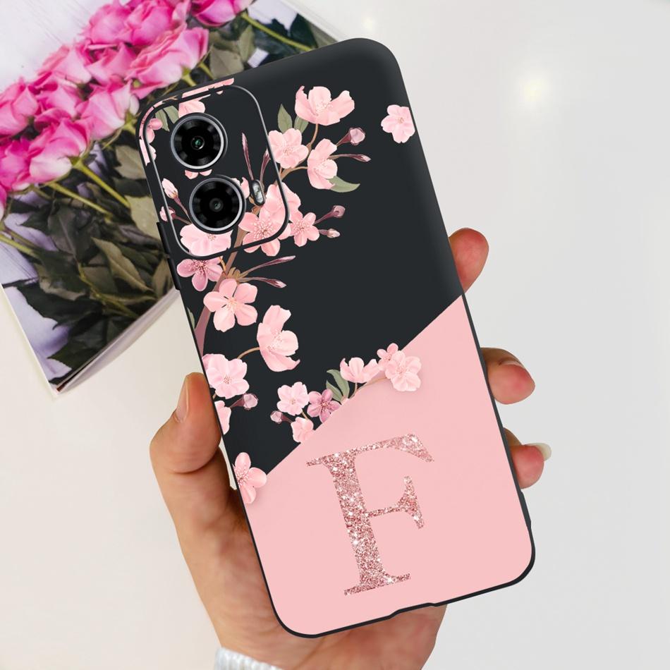 For Motorola Moto G24 G34 Phone Case Moto G24 G34 4G 5G Cute Letter Soft Silicon Protective Back Cover