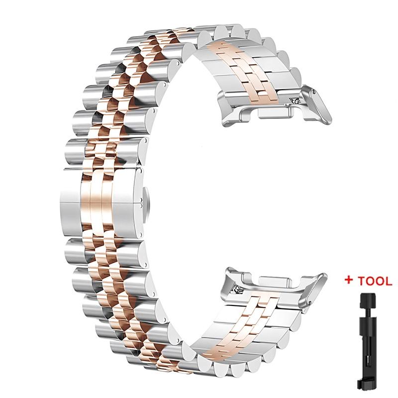 

Ремінець з нержавіючої сталі для Samsung Galaxy Watch 8 40 44MM/8Classic Металевий ремінець-браслет для Galaxy Watch Ultra 2025 Ремінець Correas watch 8 classic 46mm