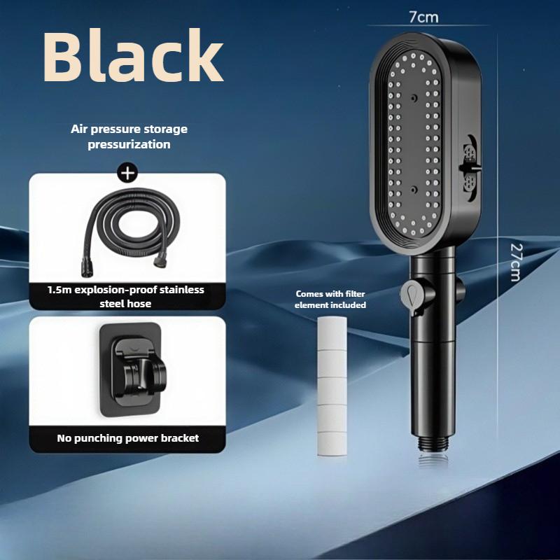 1PCS High Pressure Shower Head 3-mode Adjustable Shower Filtered Water-saving Hand Shower Mixer Bathroom Accessories