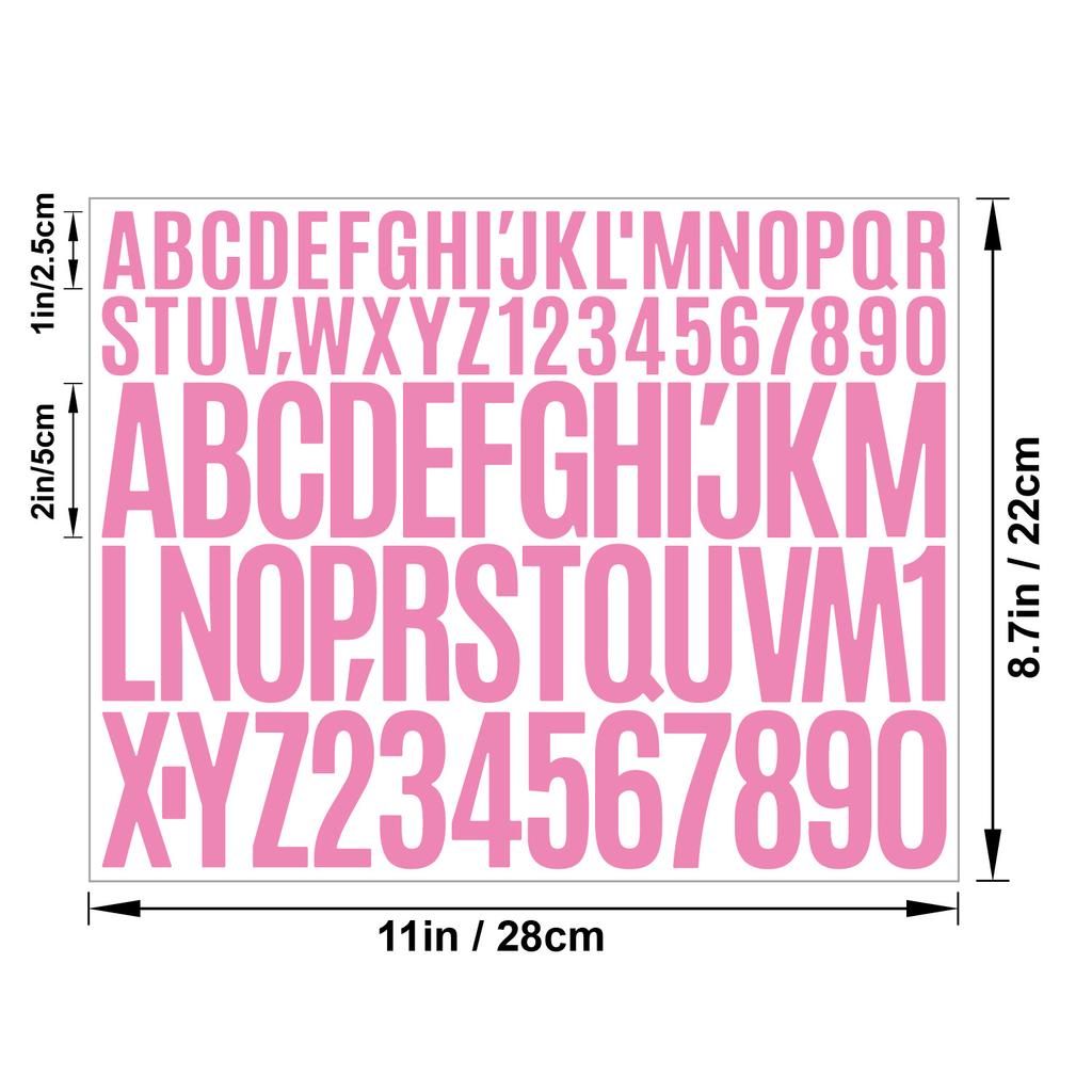 1+2 Inch Letter Sticker Self-adhesive Vinyl Waterproof Suitable for Water Bottle Manual Scrapbook Poster Letter Sticker