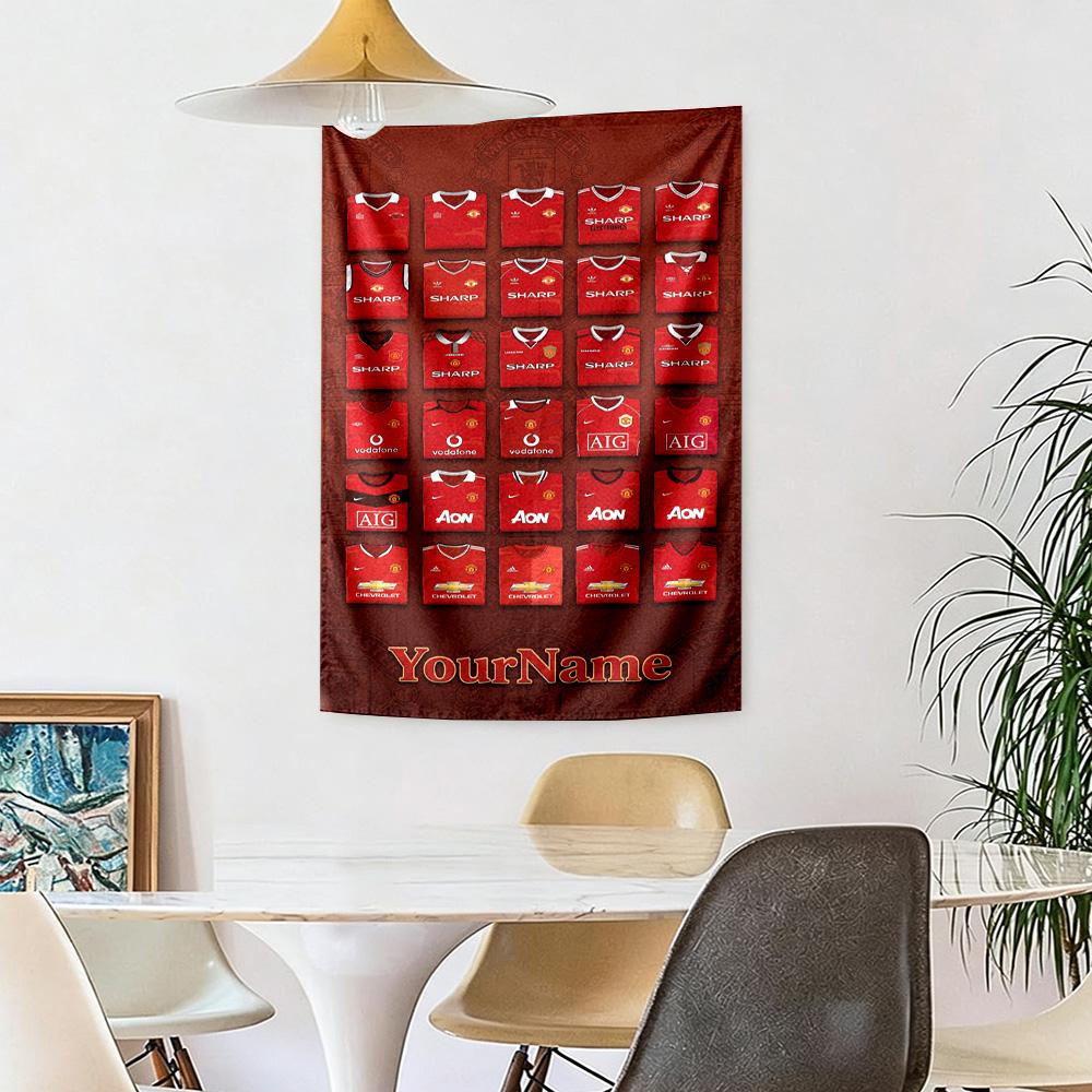 Manchester Custom Your Name Wall Decor Tapestry Art For Pet Memorial Birthdaywedding Party Backdrop Family Gift