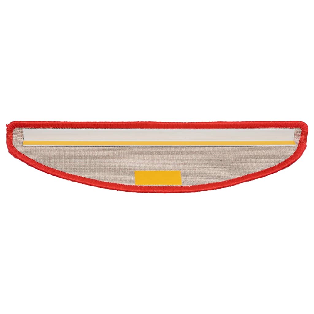 Stair Treads 10 pcs. 56 x 17 x 3 cm Red Semi Circular