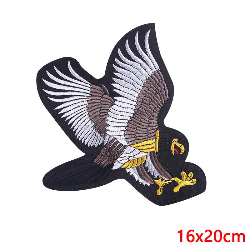 Punk Animal Large Embroidery Patch Iron On Patches For Clothing Thermoadhesive Patches On Clothes Sewing Patch For Jacket Back