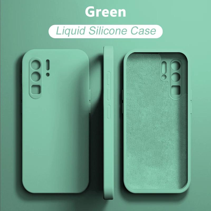 Per Huawei P30 P50 P40 P20 Pro Lite Custodia Quadrata in Silicone Liquido Custodie per Telefono Per Huawei Honor 50 60 Mate 30 20 Nova 9 Pro Cover