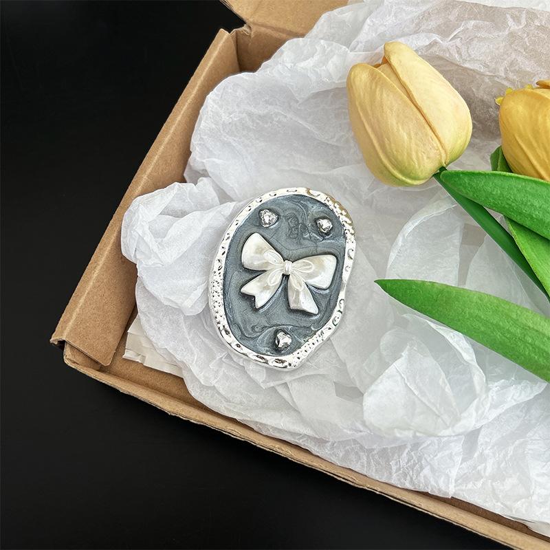 

Bow Flower Luck Rhinestone Mobile Phone Airbag Bracket Back Sticker Retractable Portable Desktop Wind Support Frame