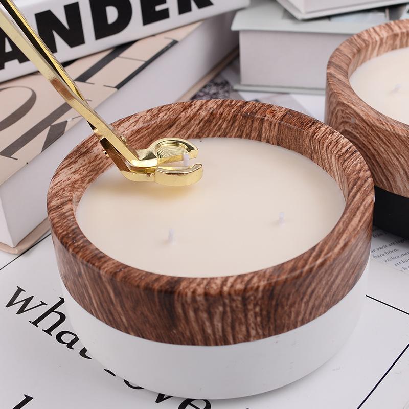 Nordic INS Style Creative Cement Cup Scented Candle Without Soy Wax Festive Atmosphere Lasting Souvenir