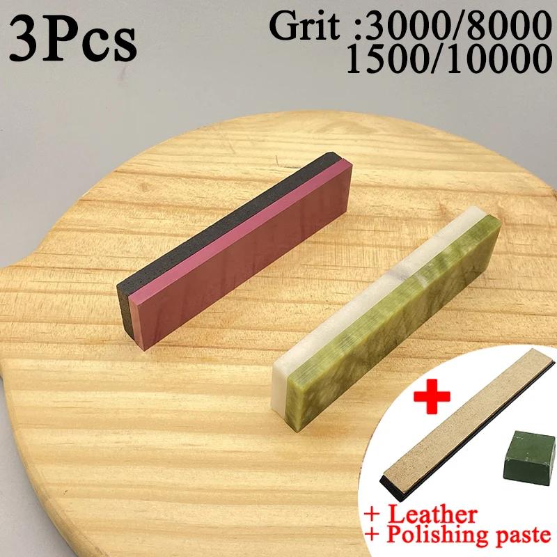10000 Körnung Natürlicher Grüner Achat Schärfstein Wetzstein Feinschleifen Polieren Rasiermesser Küchenmesser Schärfer Abziehwerkzeug