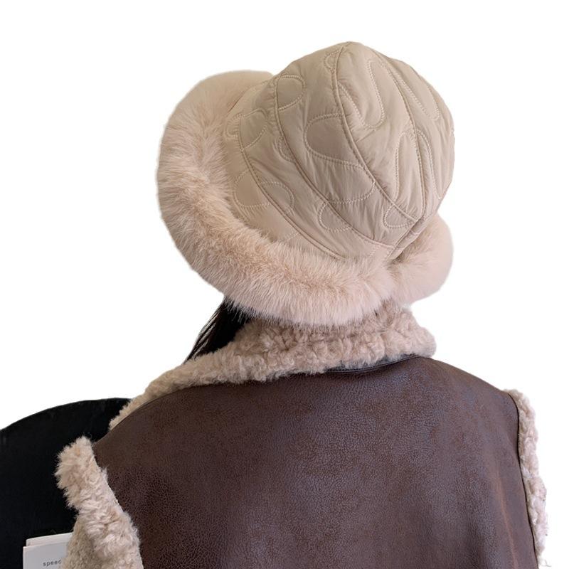 Hats for Women's New Winter Imitation Fur Plush Hat Warm Solid Color Mongolian Hat High-end Feel To Show The Face Small Basin Hat Trendy