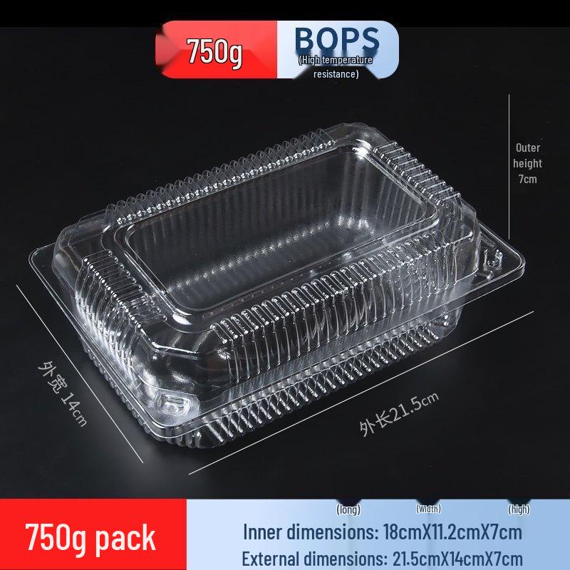 Disposable Rectangular Plastic Food Containers