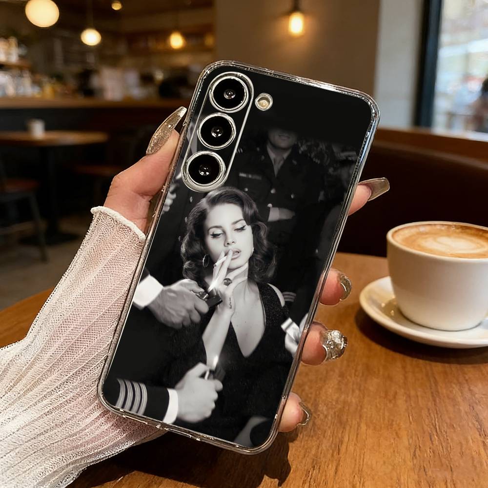 L-Lana D-Del R-Rey Singer Phone Case For Samsung S25,S24,S21,S22,S23,S30,Ultra,S20,Plus,Fe,Lite Transparent Cover