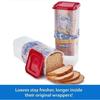 Leakproof Transparent Bread Dispenser Airtight Lid Toast Storage Box  Food Storage