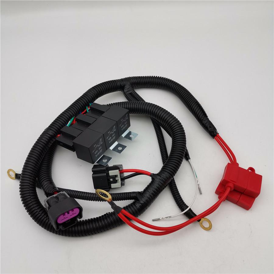 Dual Electric Fan Upgrade Wiring Harness For 1999-2006 GM Truck ECU 7L5533A226T