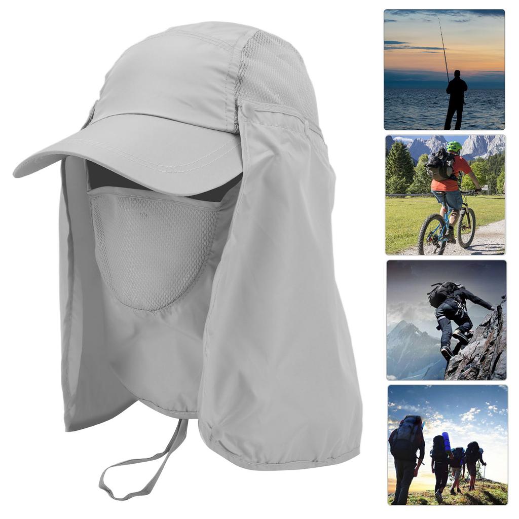 Sun Hat Windproof Sand Prevent with Neck Cover for Outdoor Fishing Hiking Camping