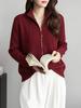 Korean Style Stand Collar Double Zipper Knit Sweater – Fashionable, Versatile, Loose Fit Long Sleeve Top for Women.
