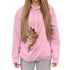 Women's Hoodie, Pet Bag, Sports Shirt, Pet Cat And Dog Pocket Holder, Top