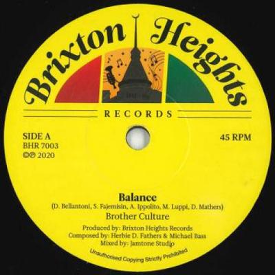 7inch Record BROTHER CULTURE - Balance / Use It With Caution Dub BHR7003 Brixton Heights 2020 UK Reggae, Ska & Dub
