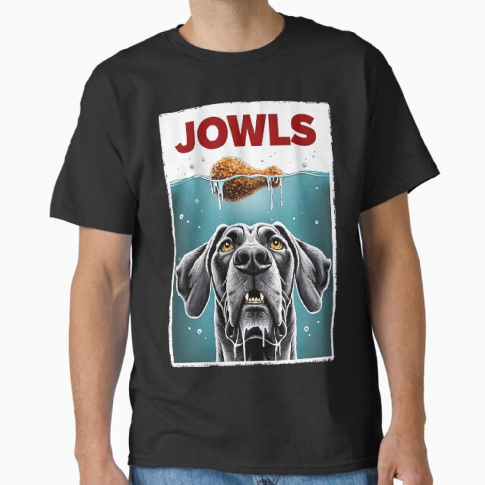 Funny Great Dane Jowls, Paws Top, Drooling, Dog Mom, Dog Dad T-Shirt Unisex T-Shirt XXL