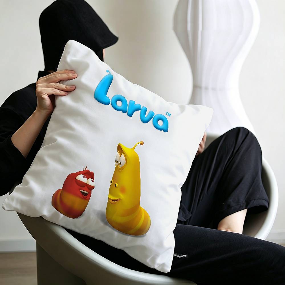 Funny L-Larva Cartoon Personalized picture text home decorative pillows Household Gifts 45x45cm