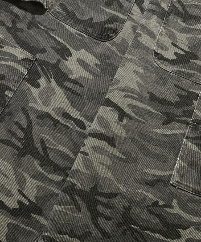 TRILLION Camo Wide Curved Cotton Pants_Light Khaki