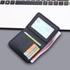 Men's Vertical Ultra-thin Leather Wallet with Anti-Demagnetization Card Holder