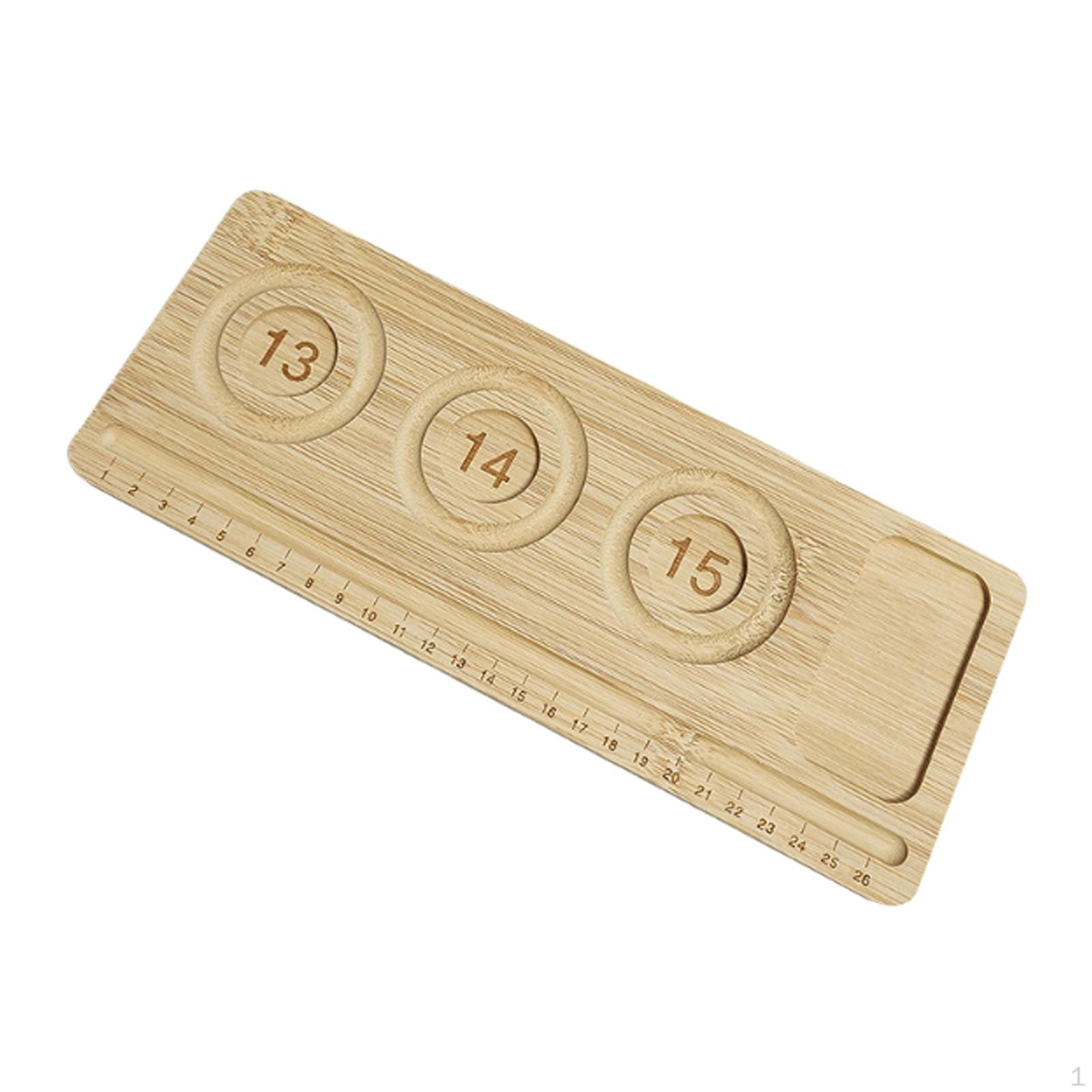 

Бамбуковая доска для бисероплетения, аксессуары для бусин, многоразовый декоративный поднос для браслетов для самостоятельного изготовления Style B