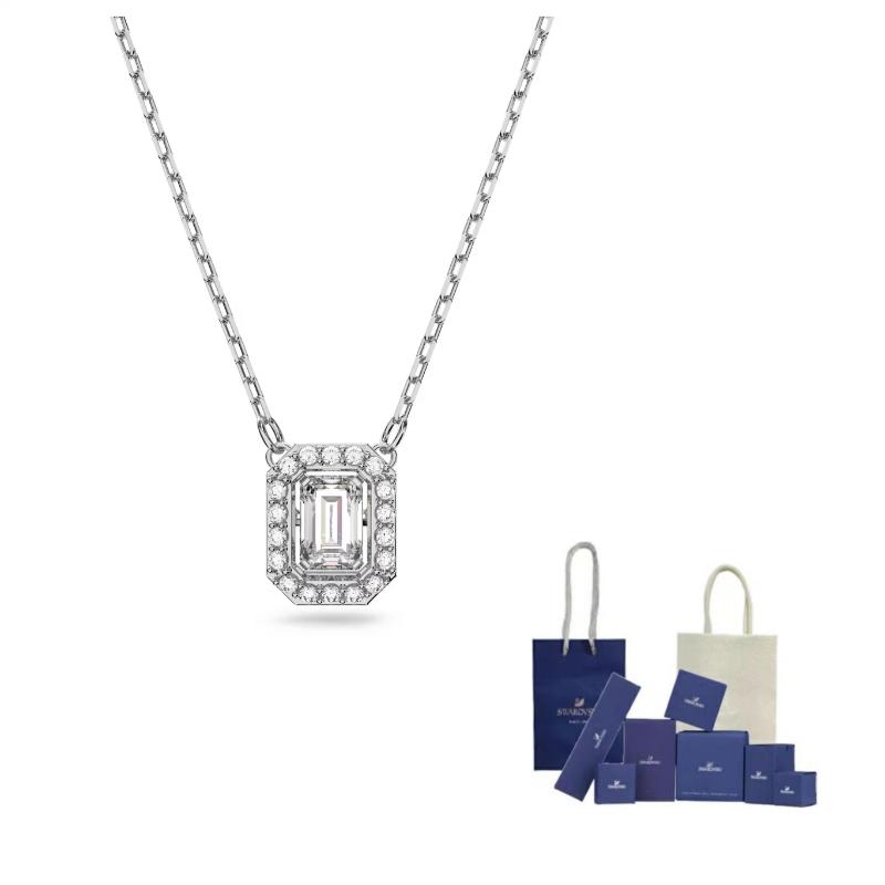 Swarovski Una pendant necklace F-Original Brand Box And Bag серебряный