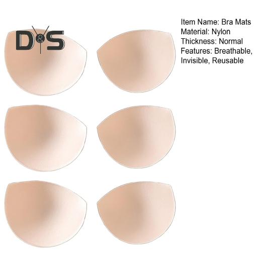 3 Pairs Bra Mat Sweat-proof Anti-slip Invisible Thin Breathable Thickened Breast Support Nipple Covers Strapless Bra Women Breast Petals for