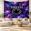 Nirvana Wall Tapestry, Soft Fabric Wall Hanging, Decorative Backdrop For Bedroom Home Wall Art