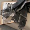 Pearls Mesh Neck Scarves Sunscreen Silk Scarf Shawls Luxury   Party