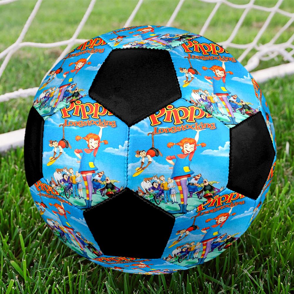 Pippi Longstocking Theme Size 5 Soccer Ball, Suitable for Both Indoor and Outdoor Matches, a Gift Suitable for Everyone.
