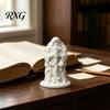 Handcrafted Personalized Gifts 3D Printed Beggar Monk Figurine, DIY Unpainted White Statue, Vintage Artistic Room Ornament Wandering Elder Sculpture,