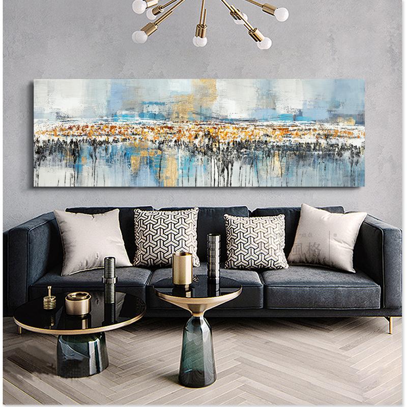 Wanddekorationsgemälde, abstrakte Linienkunst, Ölgemälde auf Leinwand, Poster, Drucke, Wandkunst, Bild an der Wand, Raumdekoration, ohne Rahmen