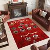 Liverpool Anpassbarer Name Bodenmatte Büro Teppich Design zum Dekorieren Zimmer Foyer Flur Spielzimmer Rutschfester Teppich Büro Heimdekor