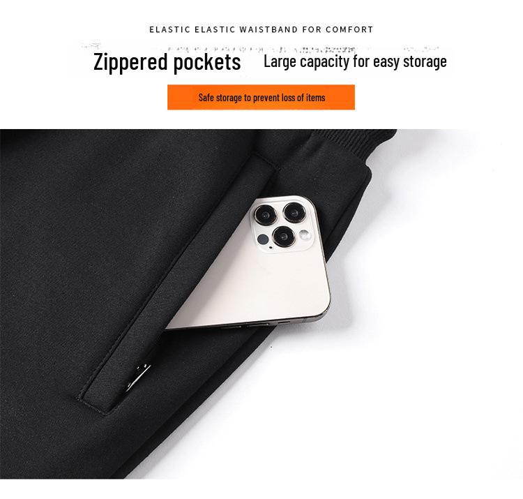 2025 Men's Super Soft Pure Cotton Casual Sweatpants - Youth & Plus Size, Perfect for Spring/Autumn