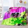 Gra 3D, Splatoon, Modny Uroczy Kreskówkowy Miękki Pluszowy Koc, Koc Flanelowy Pokój Gracza Łóżko Sofa Koc na Drzemkę grinch