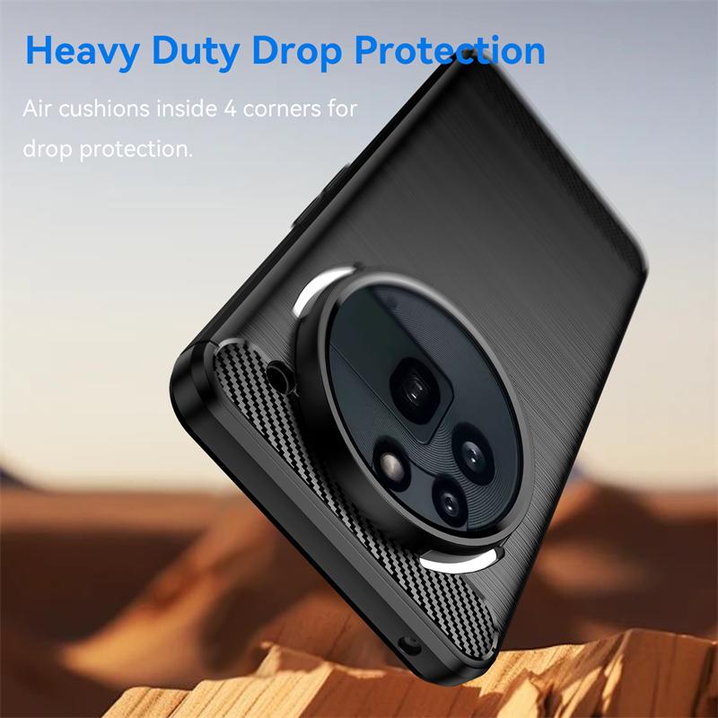 For Nothing Phone 3a Pro Case Anti-knock Silicone Carbon Fiber Cover For Nothing Phone 3a Pro Case For Nothing Phone 3a Pro Case