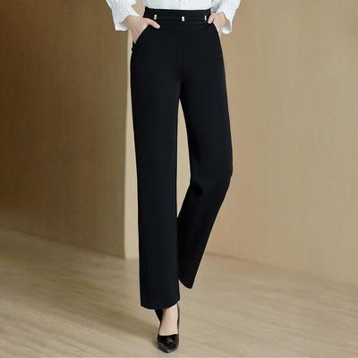 Mid-Aged Women's Autumn/Winter Straight-Leg Casual Pants
